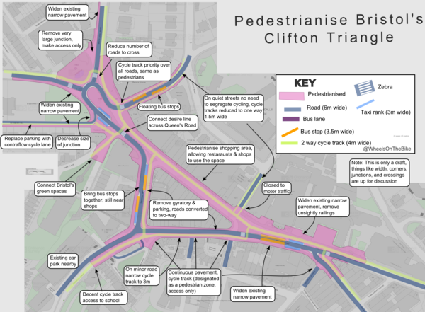 The photo for Pedestrianise Clifton Triangle.